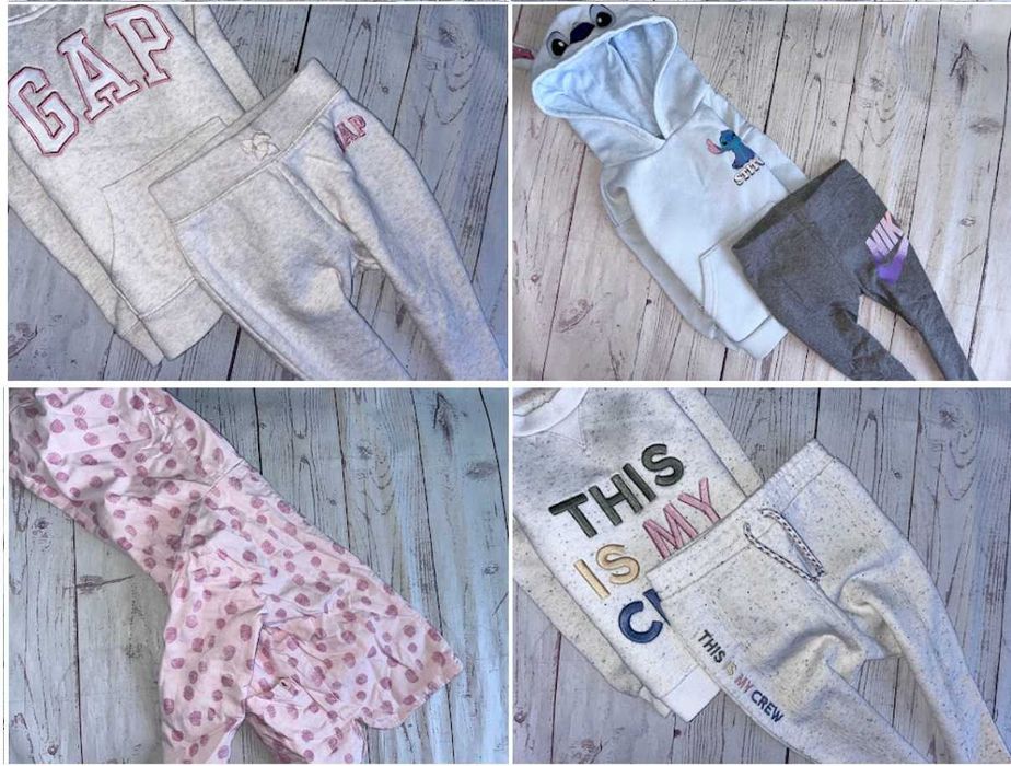 r.86-92 MEGA PAKA 61szt ZESTAW UBRANEK dla córci dziewczynki PEREŁKI