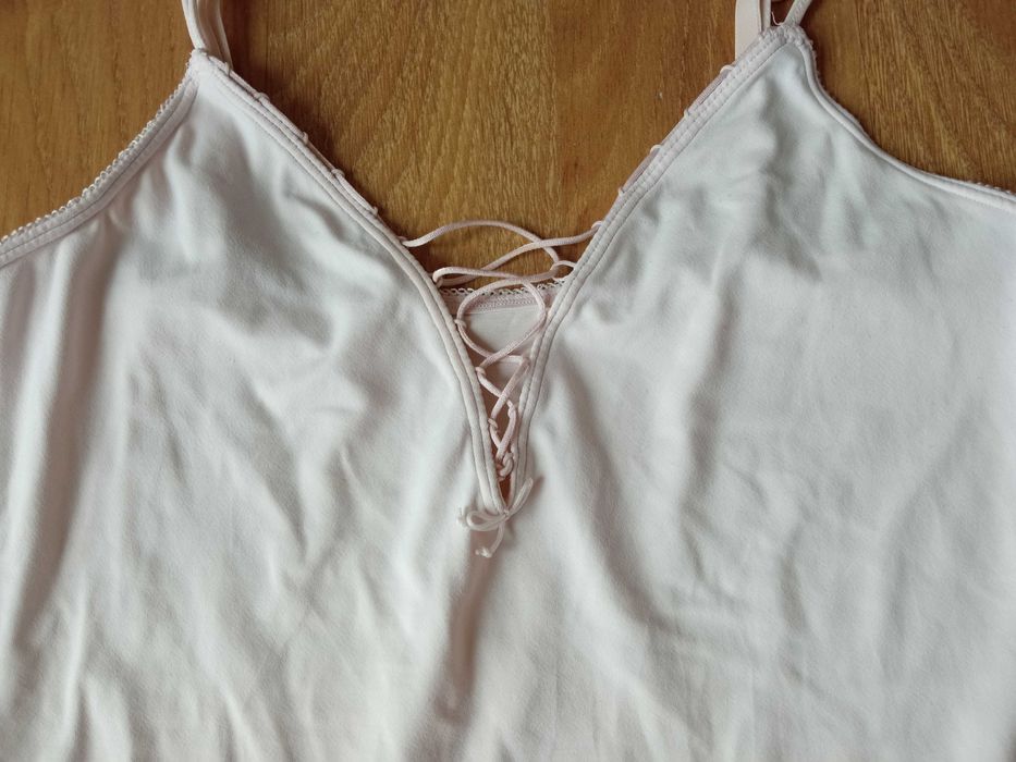 Triumph bluzka top na ramiączkach z wiązaniem na dekolcie 36 38 S M