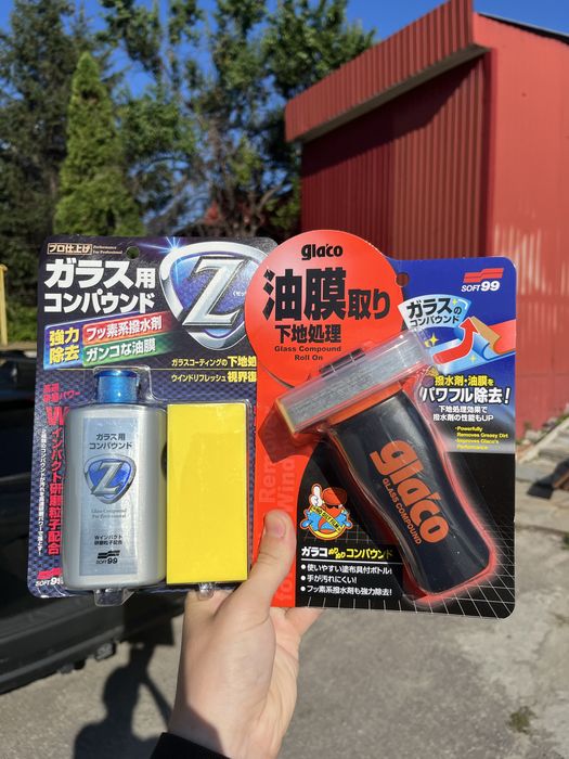 Абразивний очисник Compound Z | Roll On | Антидощ  SOFT99 GLACO Ultra