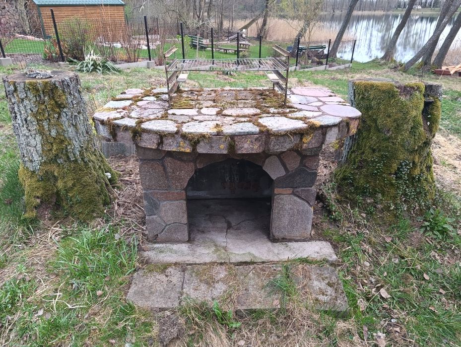 Grill kamienno - szamotowy do przeniesienia