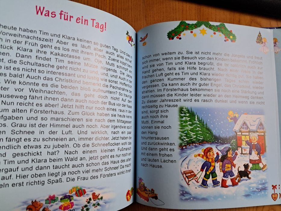 "Різдво -це час Христа-дитини", книга оповідань німецькою,  на 3-6 р.