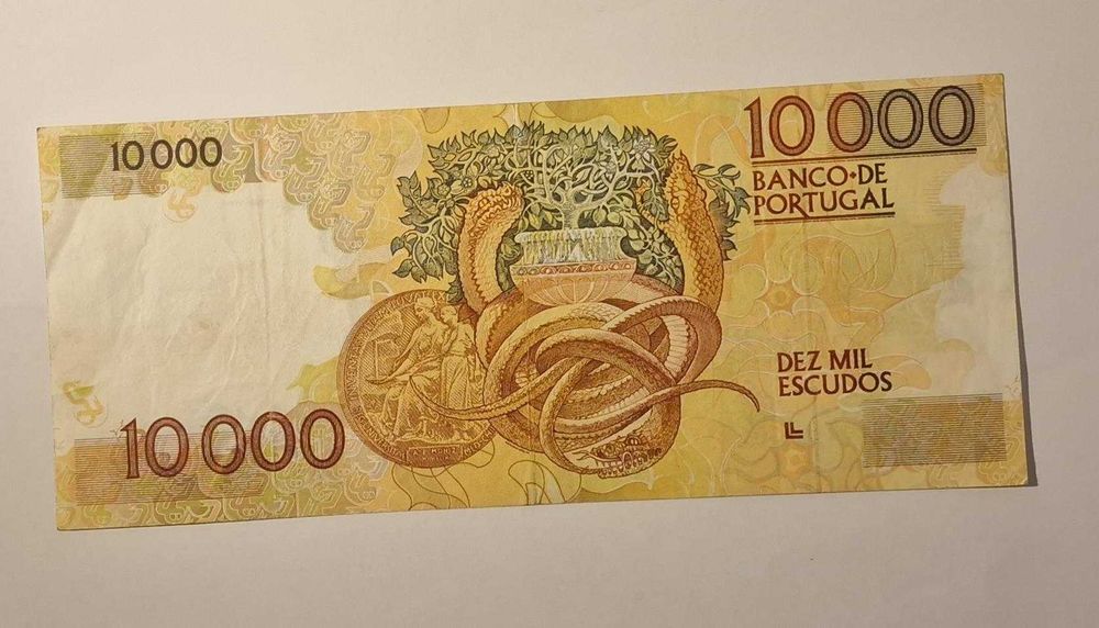 Nota 10000 Escudos Egas Moniz – 12/01/1989 – Chapa 1