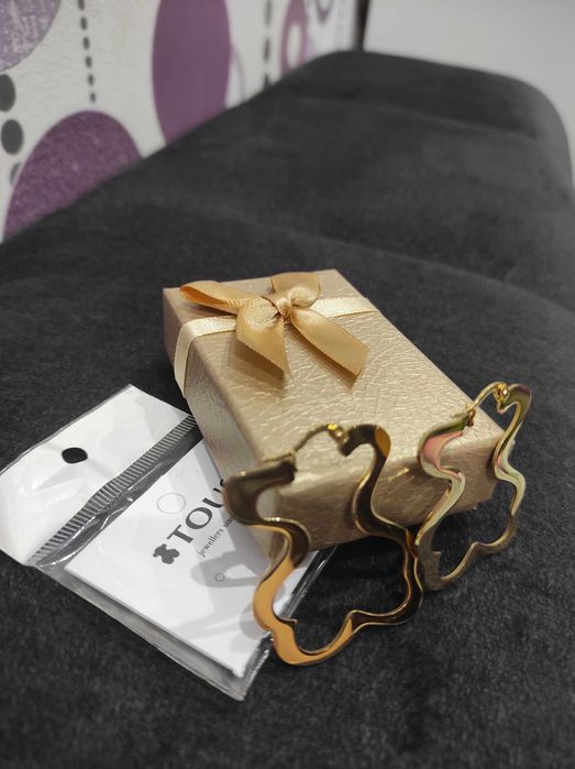 Kolczyki misiaki złote