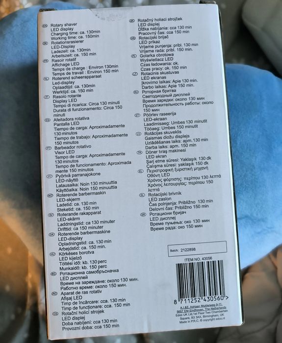Golarka elektryczna maszynka Mexx LED USB wodoodporna