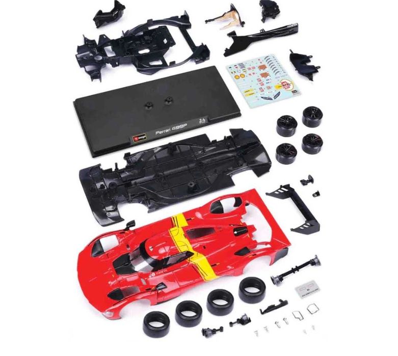 Burago 1/24 Ferrari Racing Kit 499P Le Mans Hypercar (#51) Diecast Model Kit