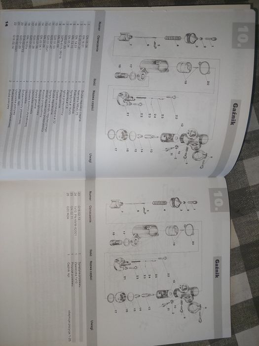 Nowy katalog czesci instrukcja obsługi rama silnik wsk125