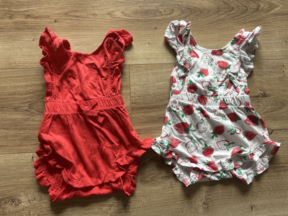 Paczka ubrań na lato r. 68 dla dziewczynki