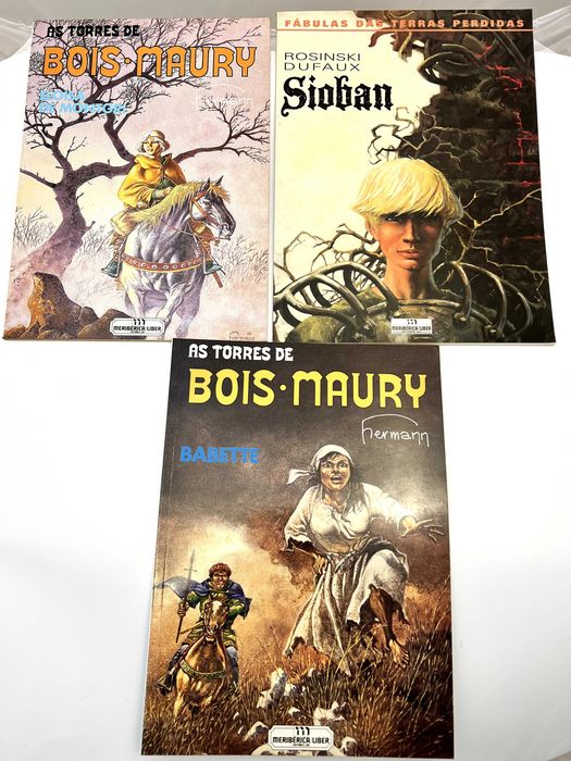 3 Albuns de Banda Desenhada em Português como novos