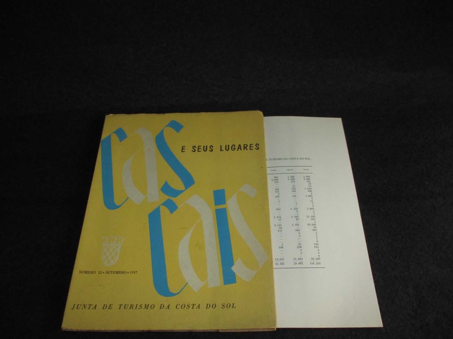 Livro Revista Cascais e seus Lugares Número 12 Setembro de 1957