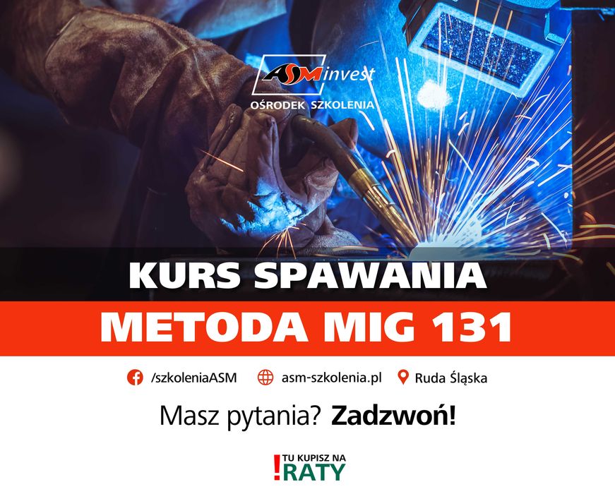 09.03.26 - Kurs, Szkolenie spawanie aluminium w metodzie MIG 131