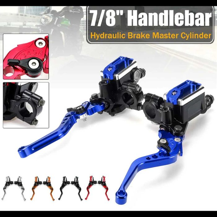 D60- moto kit manetes travão/embreagem DEPÓSITO DUPLO universal 7/8"
