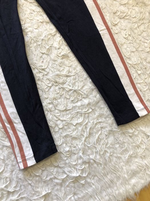 Spodnie dresy Adidas 3 stripes paski rozmiar S granatowe
