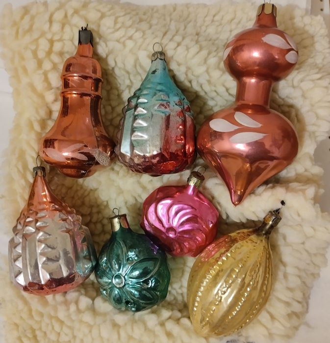 Ёлочные игрушки, старые, винтаж