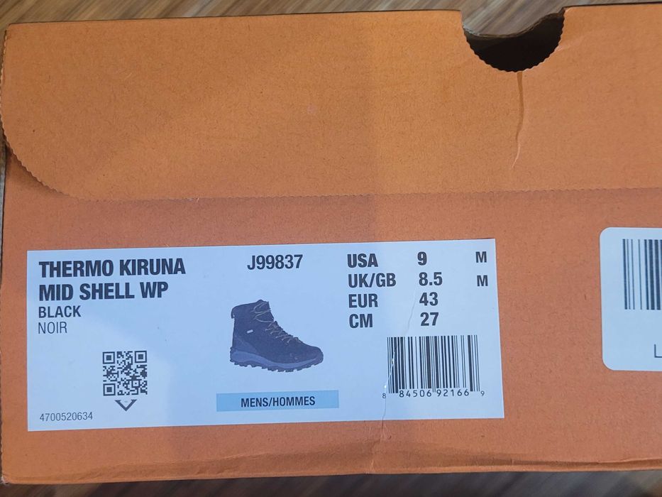 Теплі водозахищені черевики Merrell Thermo Kiruna