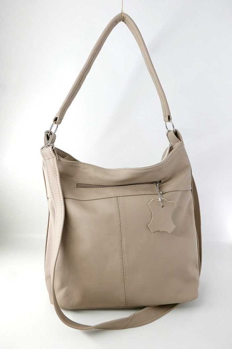 Torebka Damska Skóra Naturalna Boho Brązy Nowa