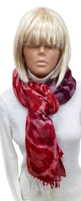 OVS cieniowany szalik damski z frędzlami jesień / zima 55 X 188 cm