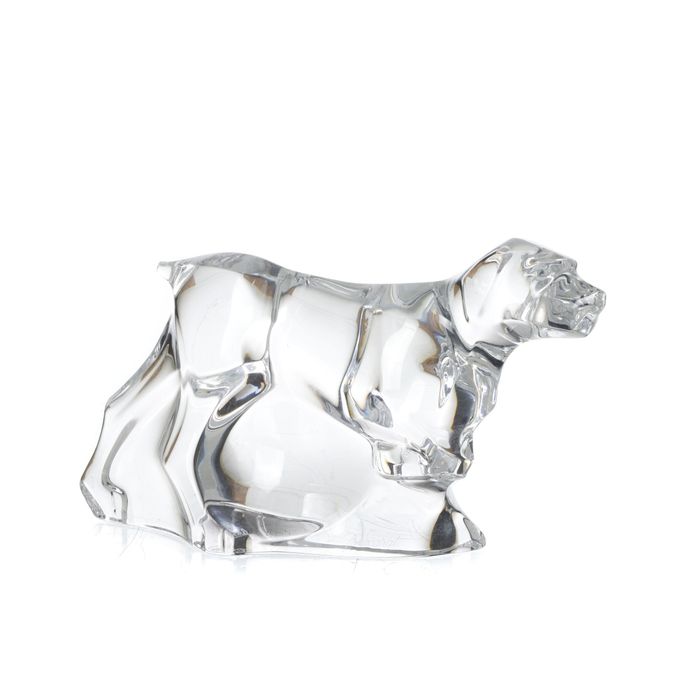 Cristal e vidro - Cão em cristal Baccarat