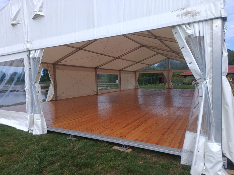 Wynajem - Hala namiotowa, namioty, stoly, krzesła