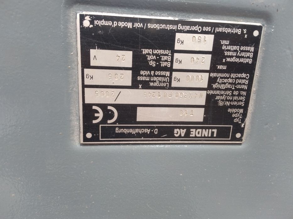 Porta paletes linde t18