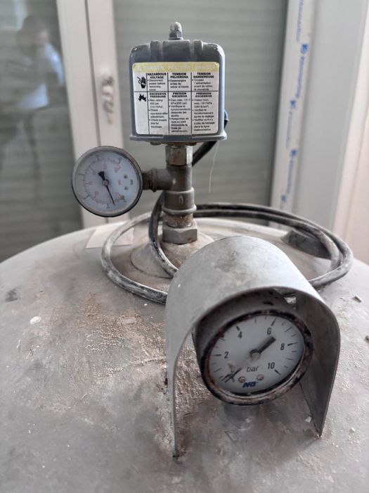 balão autoclave vertical em aço inoxidável