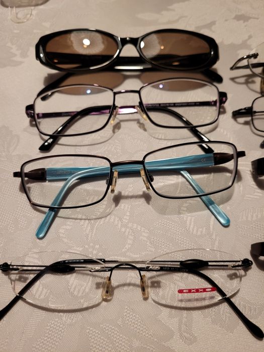 Okulary oprawki damskie retro vintage zestaw