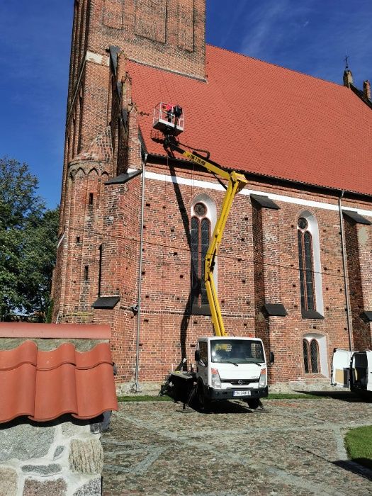 Podnośnik koszowy 30m 20m wynajem Bartoszyce Kętrzyn Mrągowo Giżycko