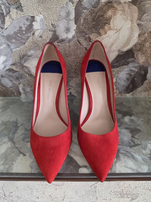 Червоні туфлі-човники Stuart Weitzman оригінал р.34