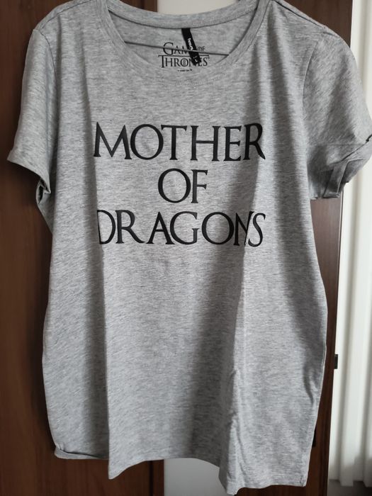 T-shirt Sinsay szary Gra o Tron rozm L NOWY
