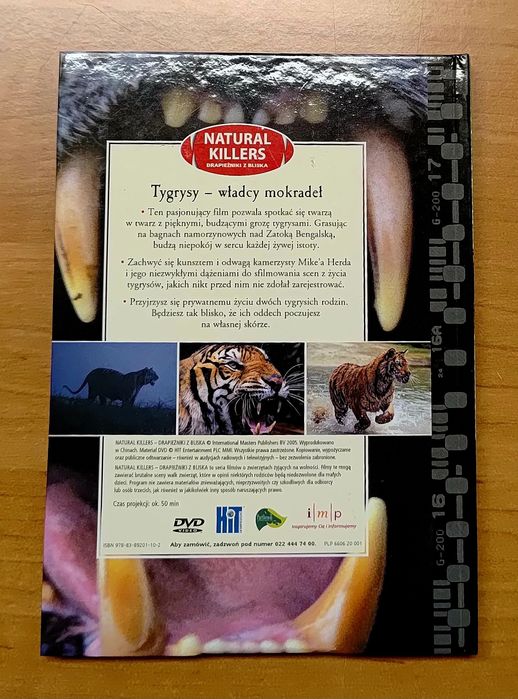 Film DVD " Tygrysy władcy mokradeł".