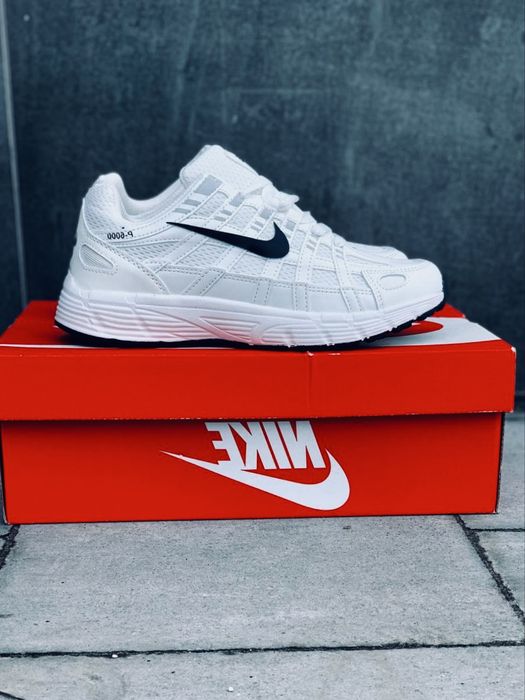 Nike P-600 мужские подростковые найки на лето / кожаные красивки найк / кросовки Найк п6000 Найк аир макс Лето 2026 / кроссовки белые мужские п 6000