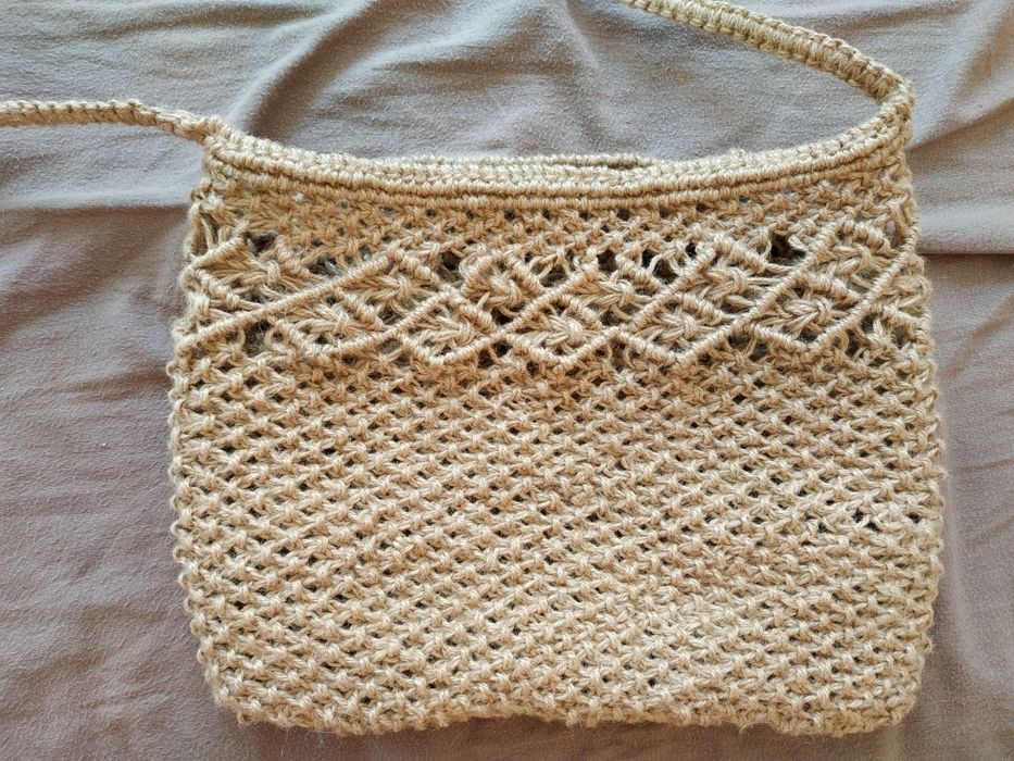 Torebka ręcznie robiona makrama