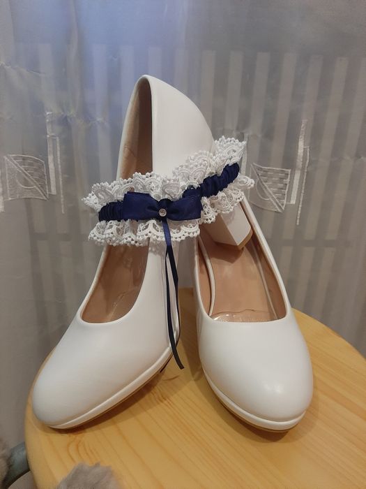 Туфли свадебные, белые