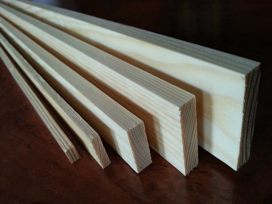 Listwa prostokątna 10x40 mm drewniana heblowana