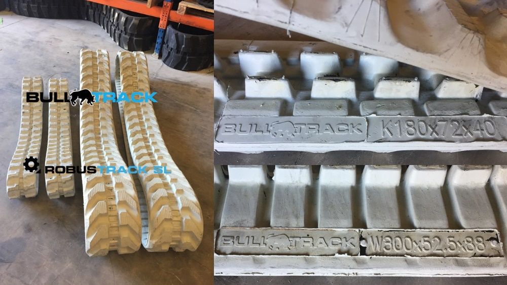 Correntes Rastos Esteiras Lagartas Sapatas de borracha