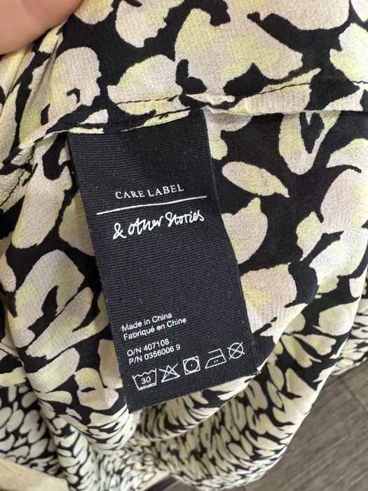 Шовкова сорочка прямого крою з натурального шовку & other stories