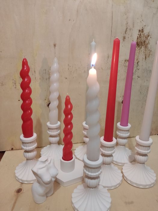 Подсвечник из гипса.