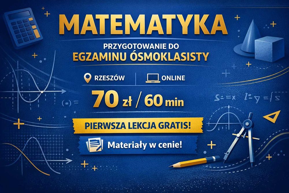 Korepetycje Matematyka EGZAMIN ÓSMOKLASISTY