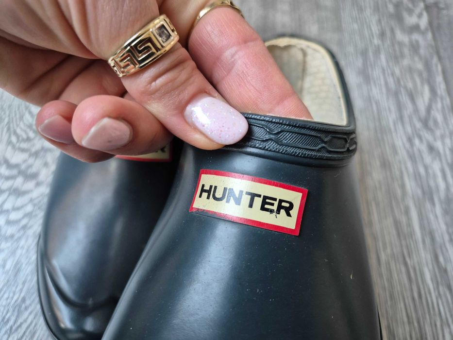 Hunter 36 buty kalosze gumaki krótkie botki