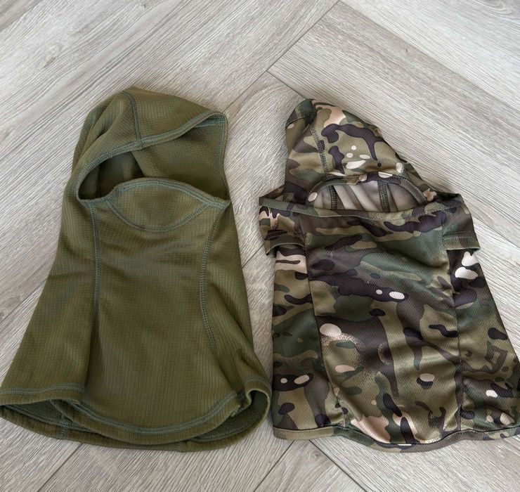 Dwie kominiarki kamuflaż termoaktywna