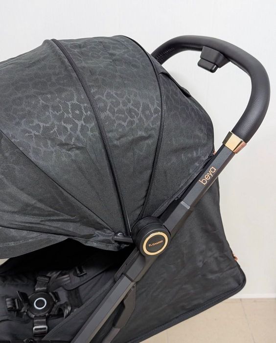 Прогулянкова коляска El Camino BEYA 1127 Black Leo каляска візок