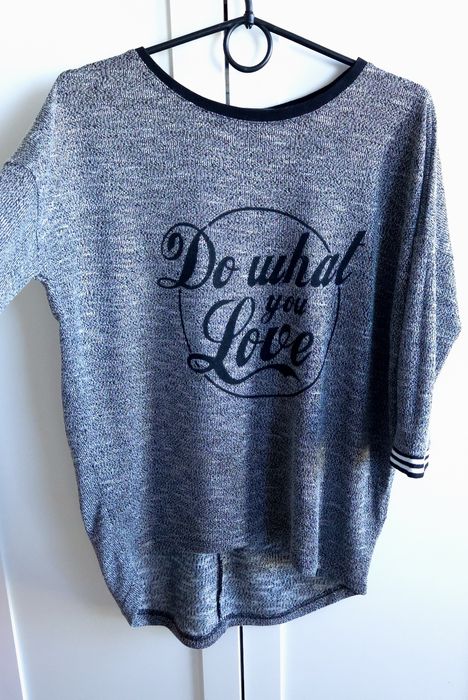 Szara bluzka reserved oversize basic rozmiar S/M melanż