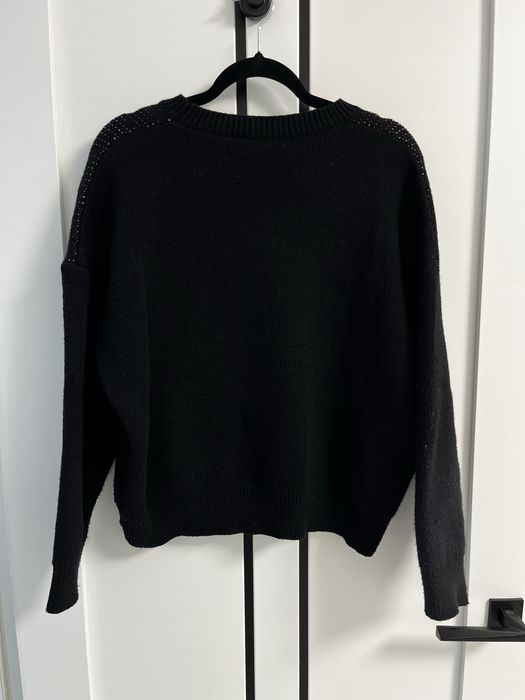 Светр кропнутий чорний y2k