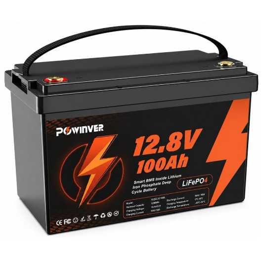 Акумулятор Humsienk BMS LiFePO4 12V/160Ah 150A для для резервного живлення Інвертор Комплект