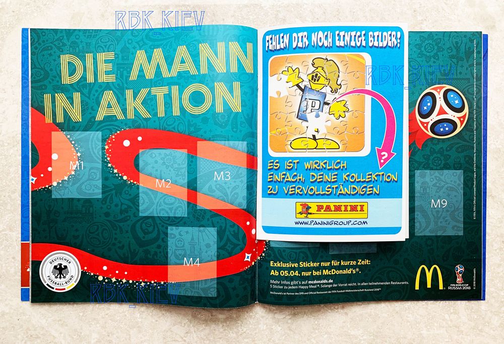 Panini WC 2018 пустий, ідеальний альбом + повний сет. Окремі стікери