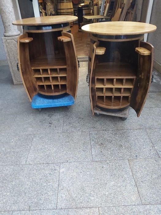 Barris bares-mesas / Pipos bares-mesas / Barris madeira /Decoração