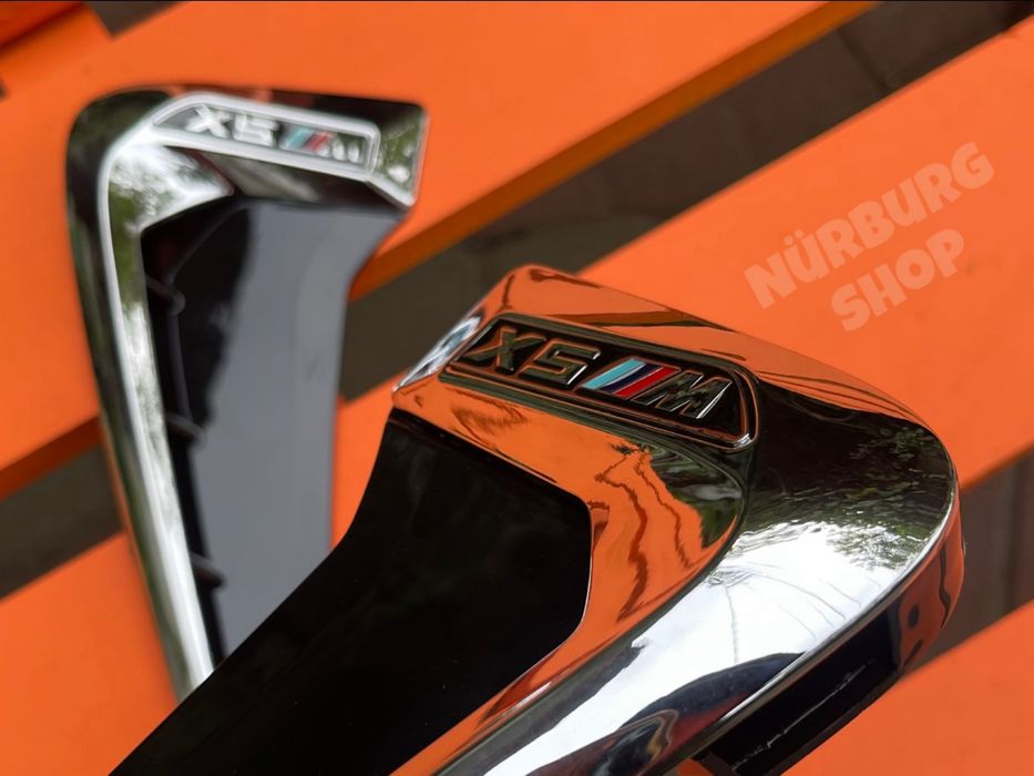 Накладки на крылья жабры воздухозаборники BMW X5 F15 xDrive X5M черные