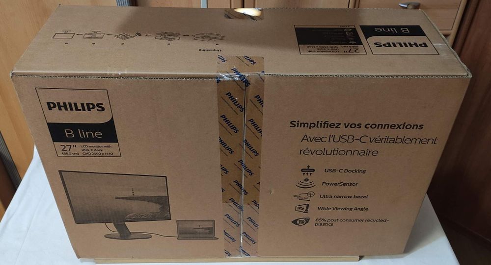 Monitor PHILIPS 272B7QUPBEB/00 27" 2560x1440px IPS QuadHD,USB-C Nowy