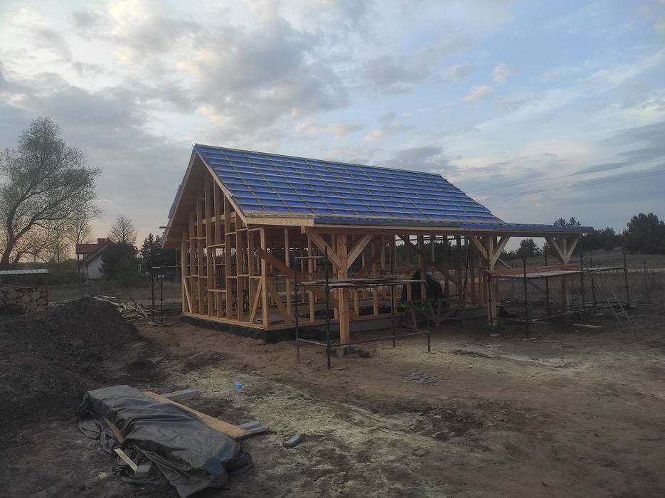 Budowa domów jednorodzinnych , domów drewnianych