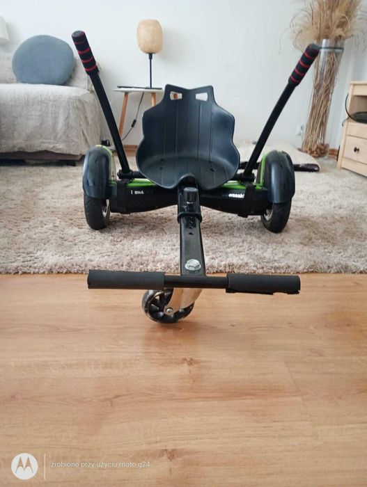 Hoverboard Kawasaki KX-PRO6.5A + nakładka typu Gokart (siedzisko)