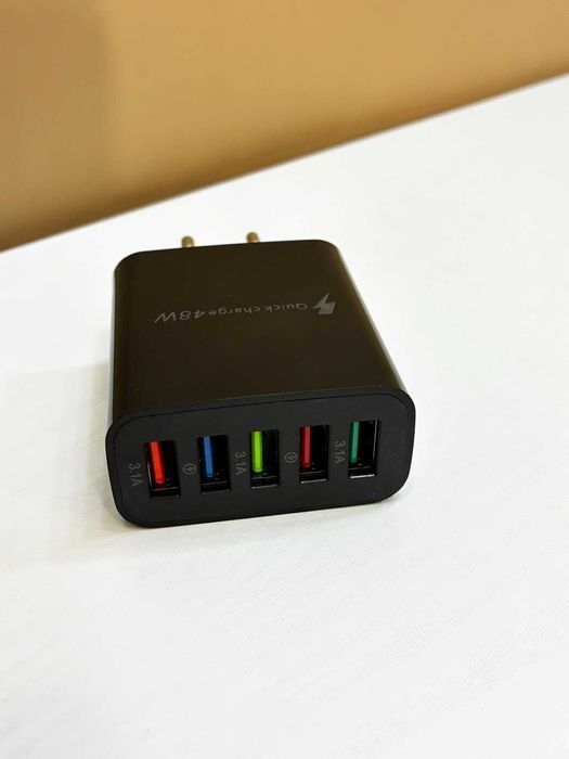 Зарядное устройство зарядка блочок Зарядний пристрій 48Вт 5 портов USB